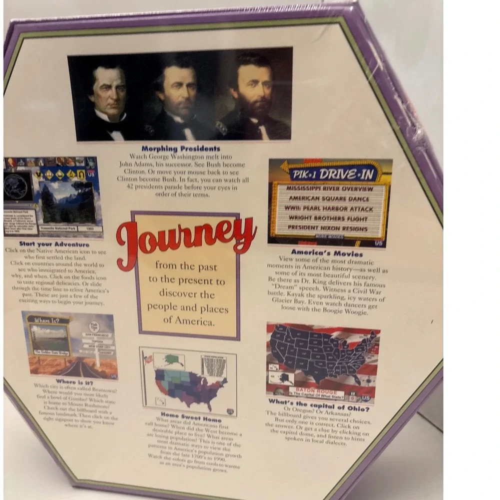 Knowledge Adventure America Adventure PC Game‎ CD-ROM DOS Windows JumpStart Vtg